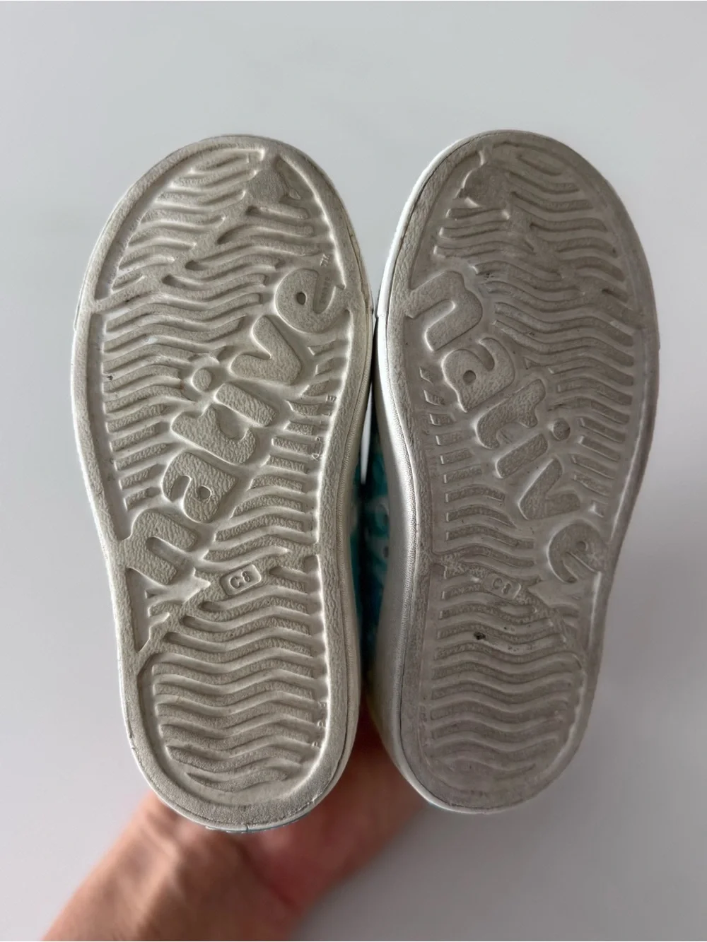 Native Kids Jefferson Water Shoes in Teal, Blue & Yellow Tie-Dye